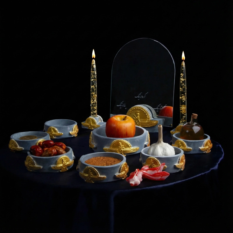 Gold Fish Nowruz Candles 14cm