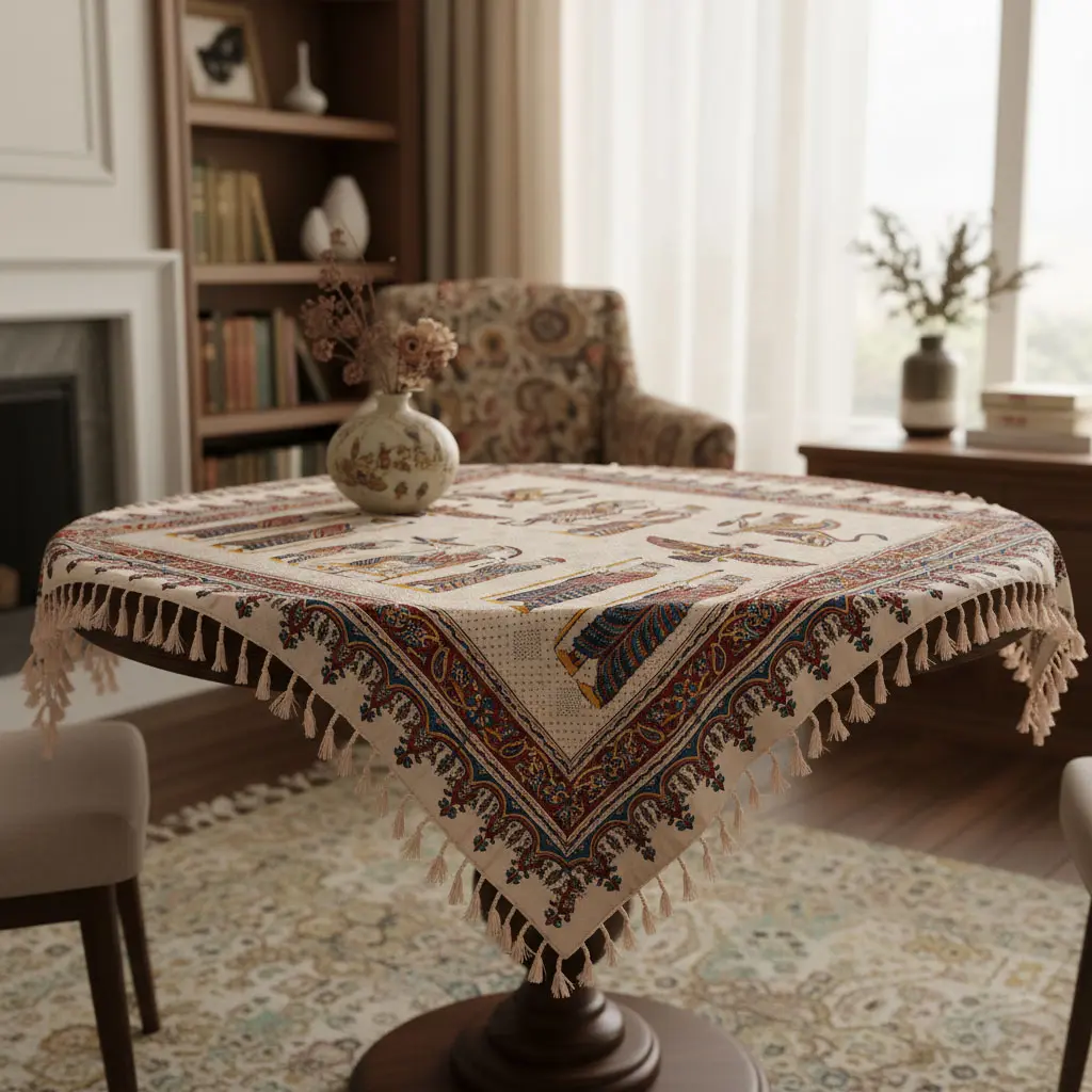 Persian Ghalamkari Tablecloth