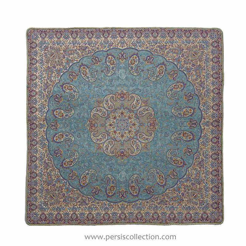 Elegant Green Termeh Cushion Cover