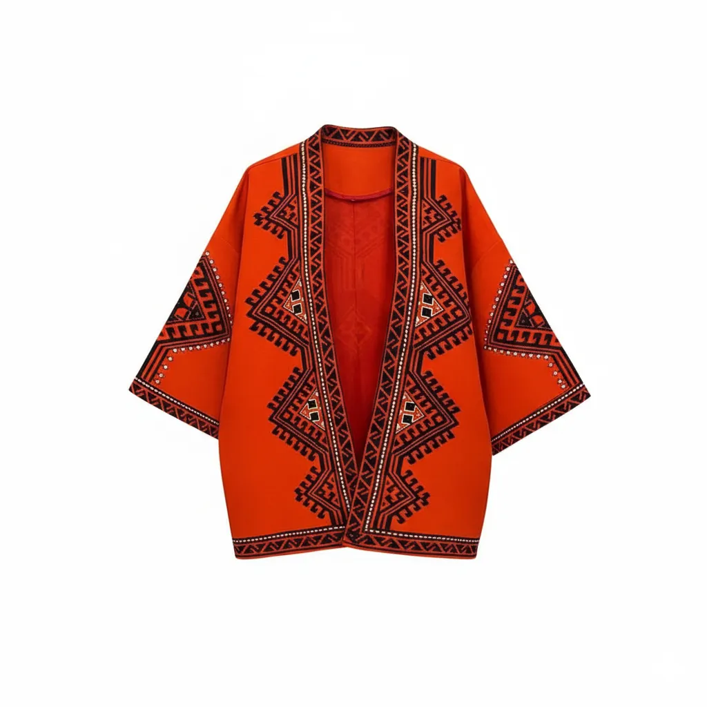 Baluchi Rug Pattern Coat