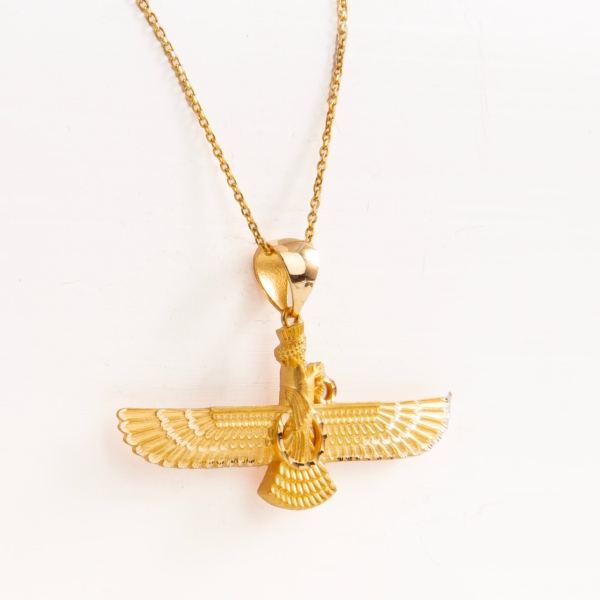 18k Gold Farvahar Necklace-Large