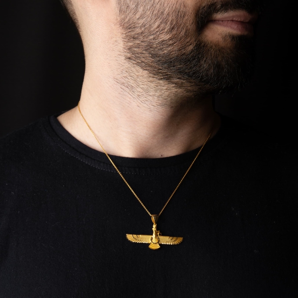 18k Gold Farvahar Necklace-Large
