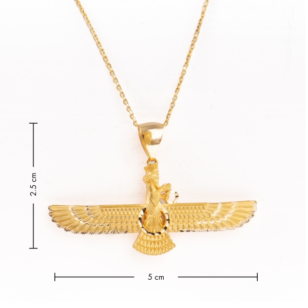 18k Gold Farvahar Necklace-Large