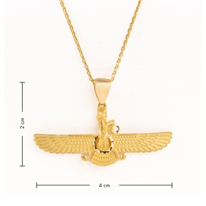 Gold Farvahar Necklace