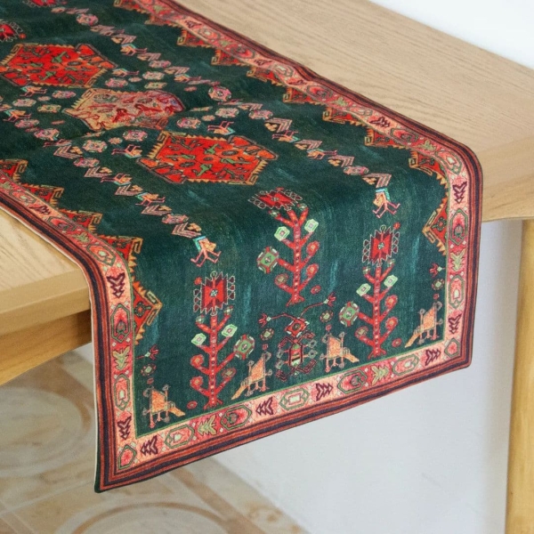 Regal Green Carpet Design Runners