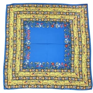 Four Leaf Silk Scarf