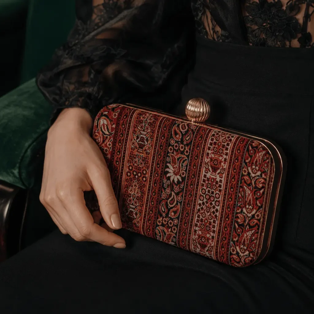 Boteh Jegheh Termeh Clutch Bag