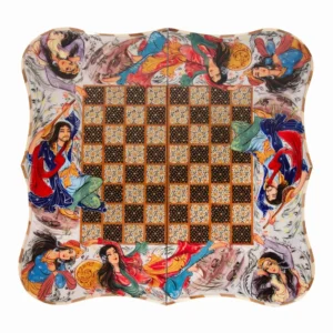 Persian Khatam Backgammon and Chess Set – Layla and Majnun 50cm