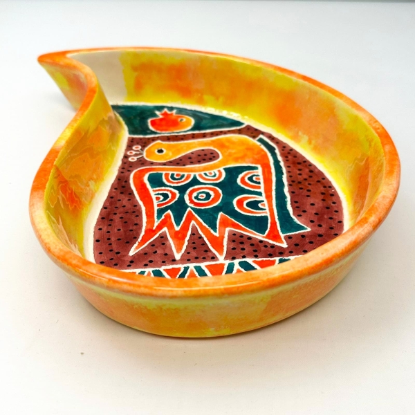 Persian Peacock Toranj Paisley Serveware Bowl