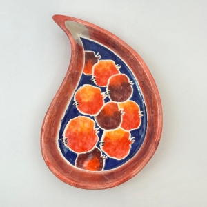 Persian Pomegranate Toranj Paisley Serveware Bowl