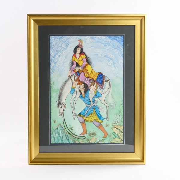 Shirin and Farhad Story Painting