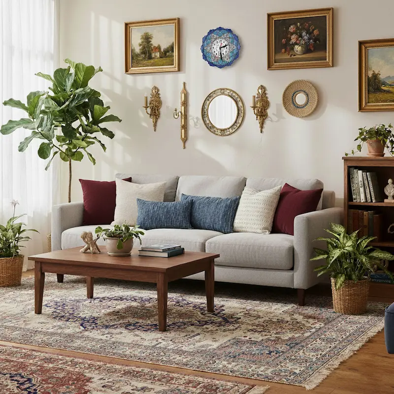 Persian Minakari Clock