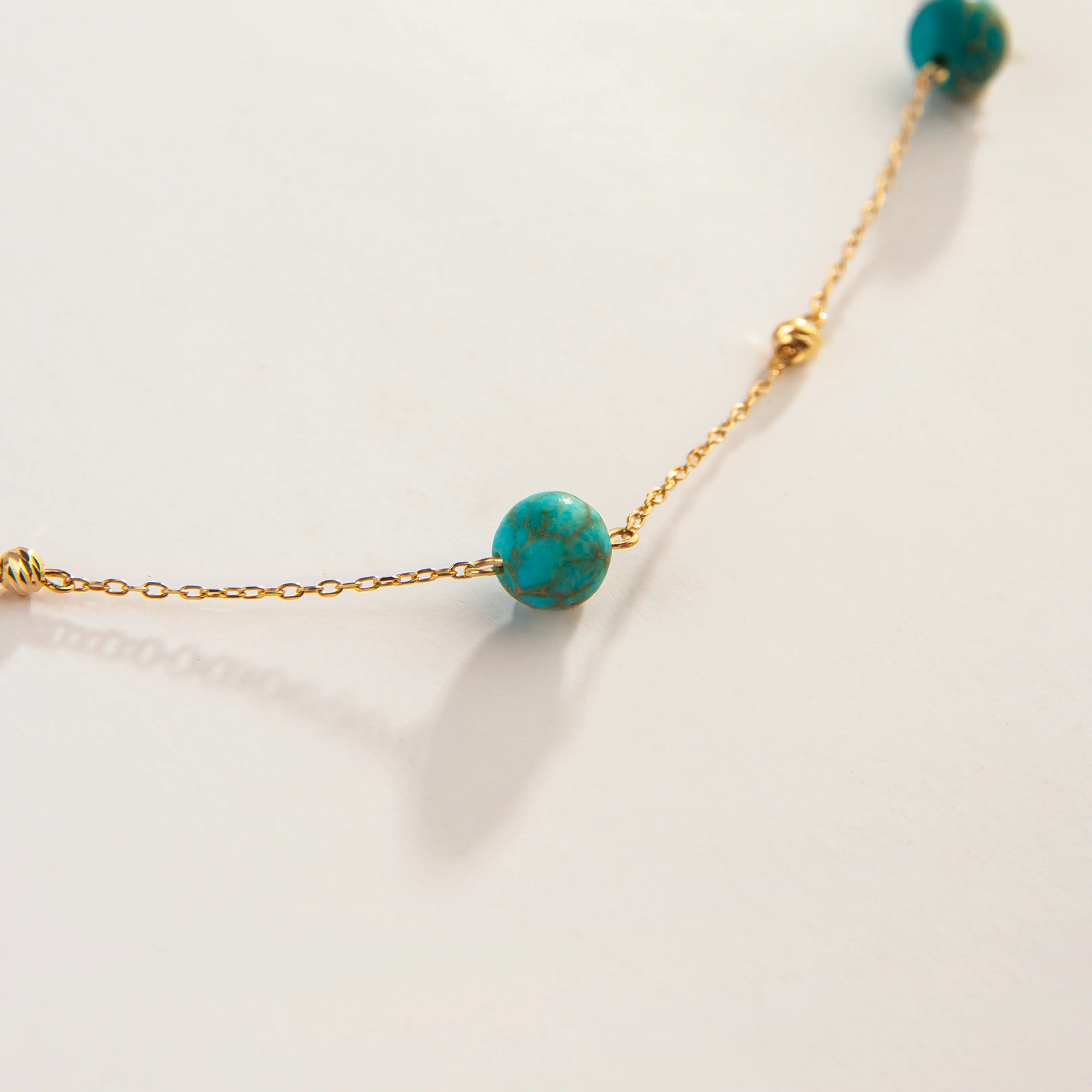 Persian Turquoise 18K Gold Necklace Persian Necklaces