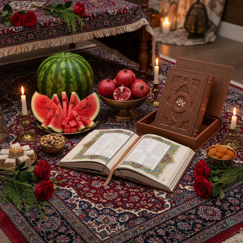 The Divan of Hafiz with Leather Cover Persian and English