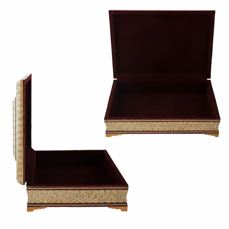 Tazhib Star Khatam Kari Jewellery Box