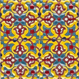 Seven-Color Eslimi Yellow Glazed Tile
