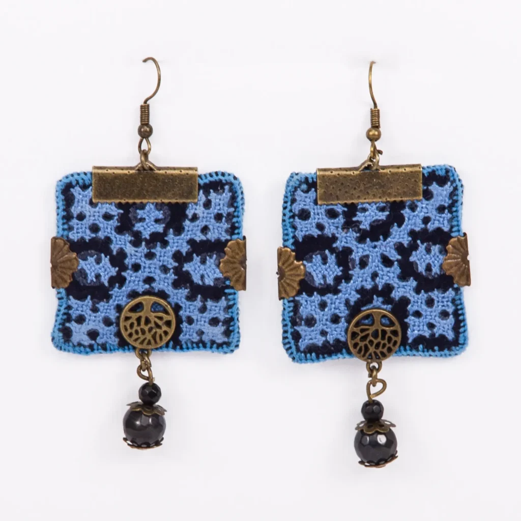 TURQUOISE GREEN BALOCHI EARRINGS