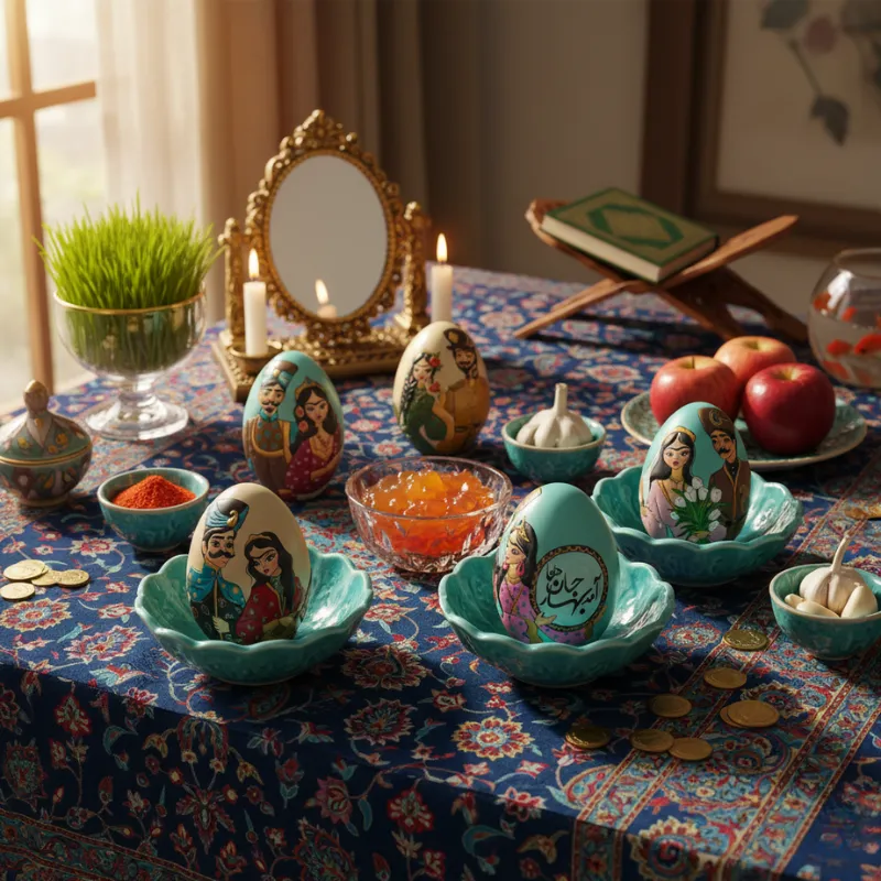 Painted Nowruz Egg