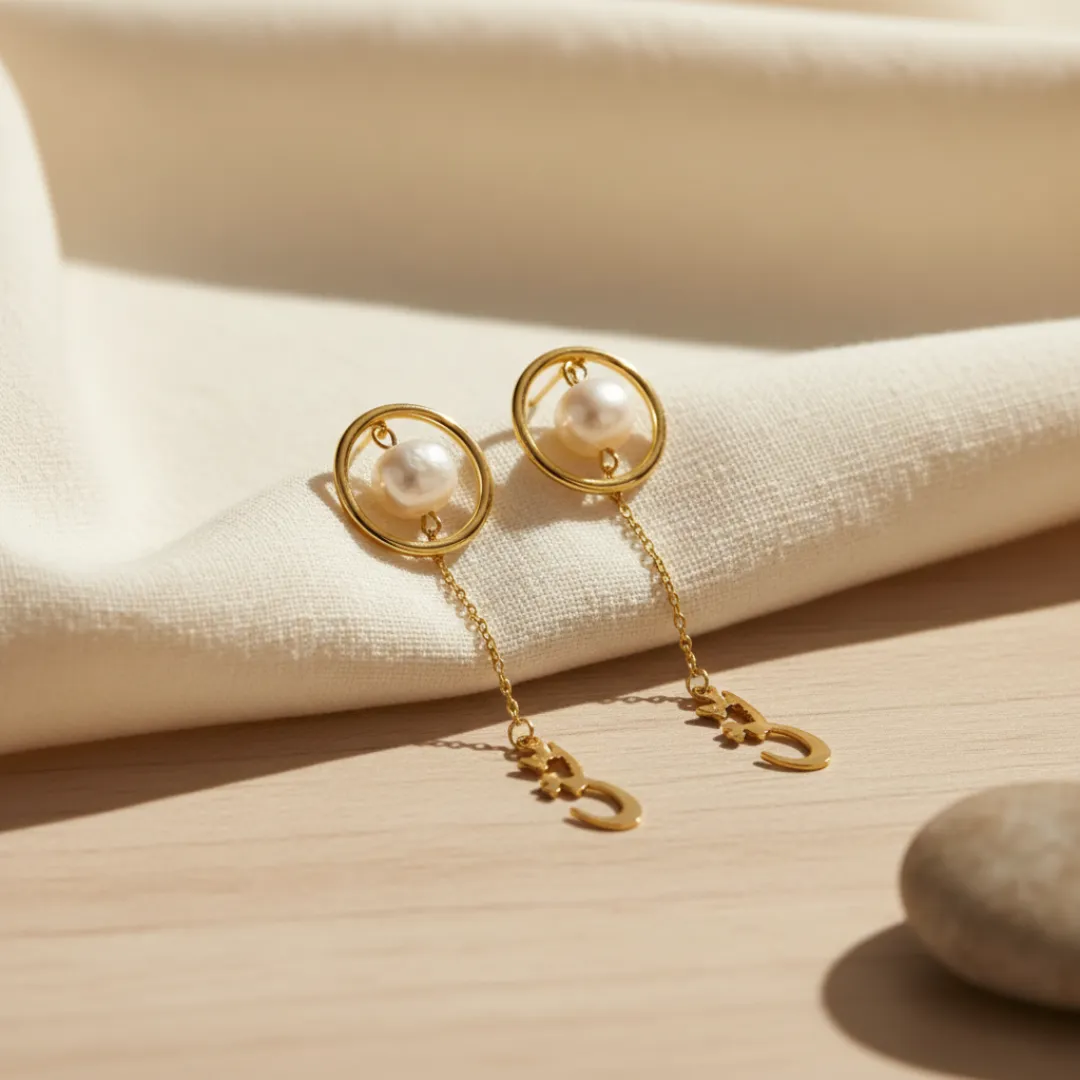Pearl of Love 18k Gold Earrings (2) (1)