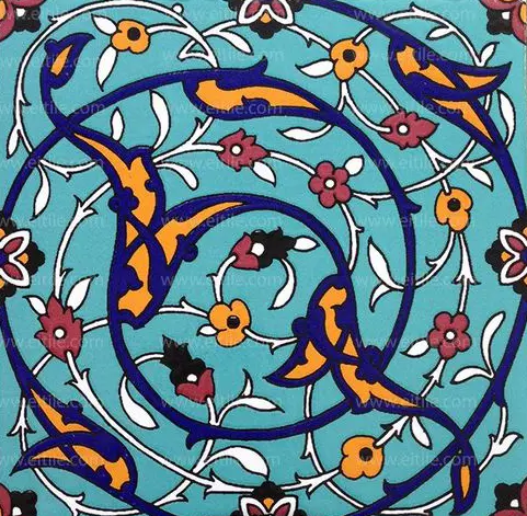 Yellow Blossom Seven colors glazed tile
