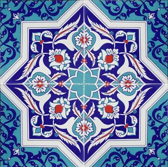 The Star 7 Colors Glazed Tile