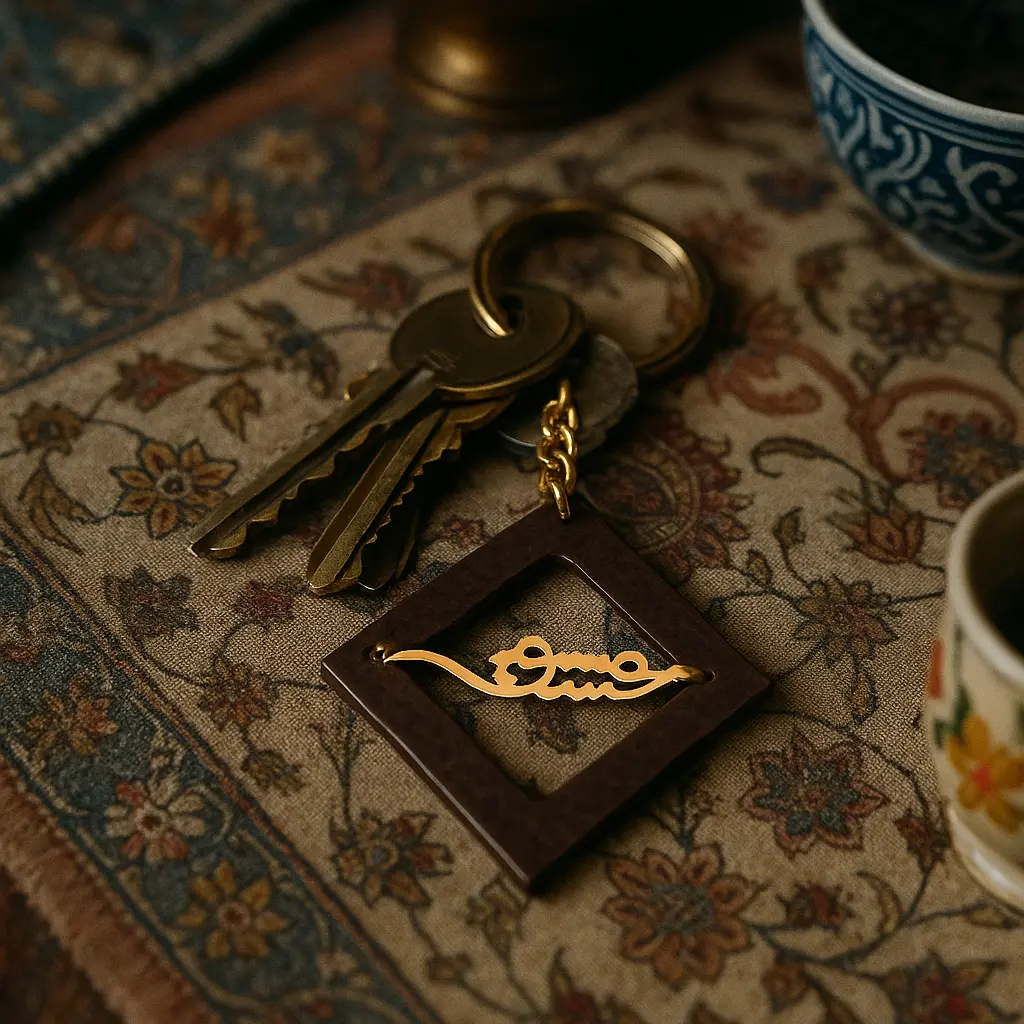 Custom Persian Name Key Ring