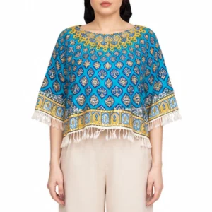 Women’s Ghalamkar Blouse With Sheikh Lotfollah Pattern