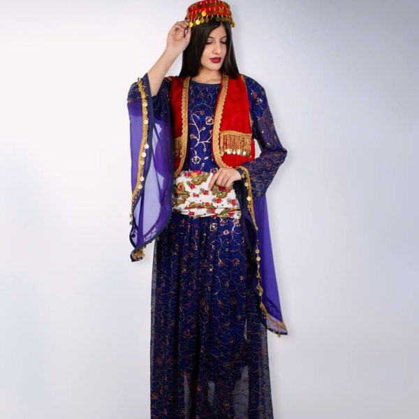 Sorane Satin Elegance Set – Traditional Kurdish Outfit