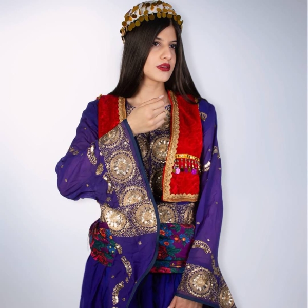 Sorane Traditional Kurdish Outfit – Satin Traditional Set