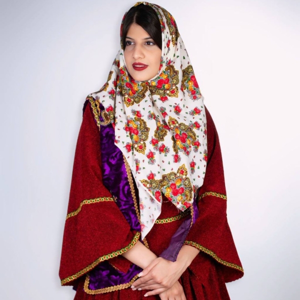 Traditional Qajar Velvet Outfit