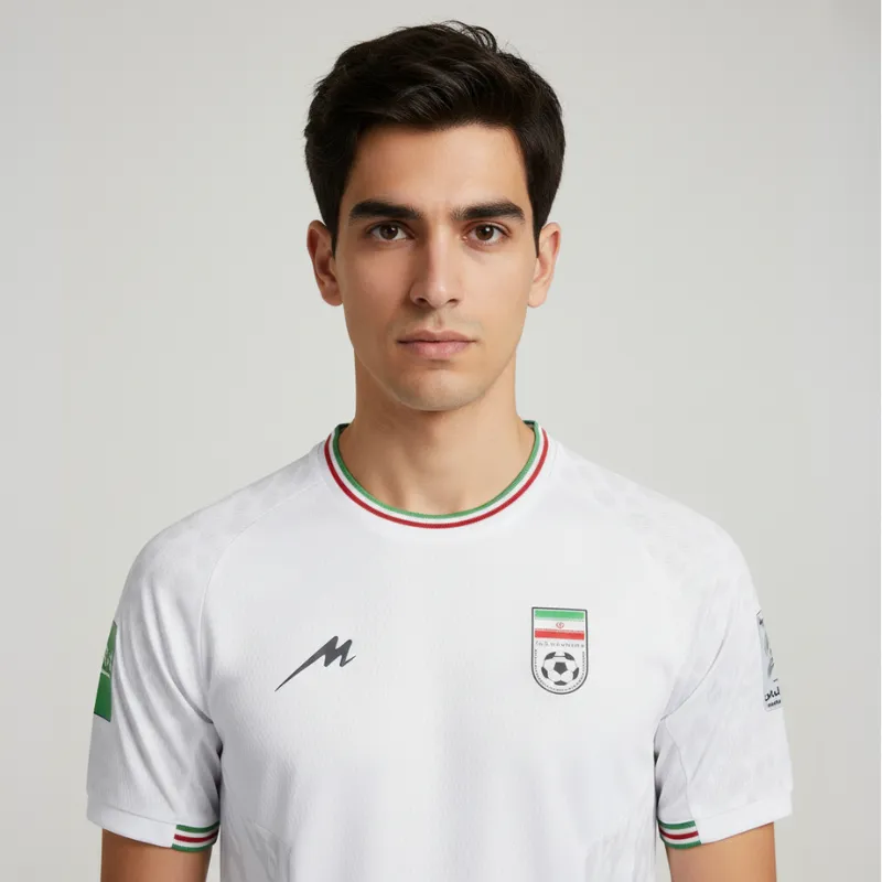 Custom Names Iranian Football Jersey Kit back side view