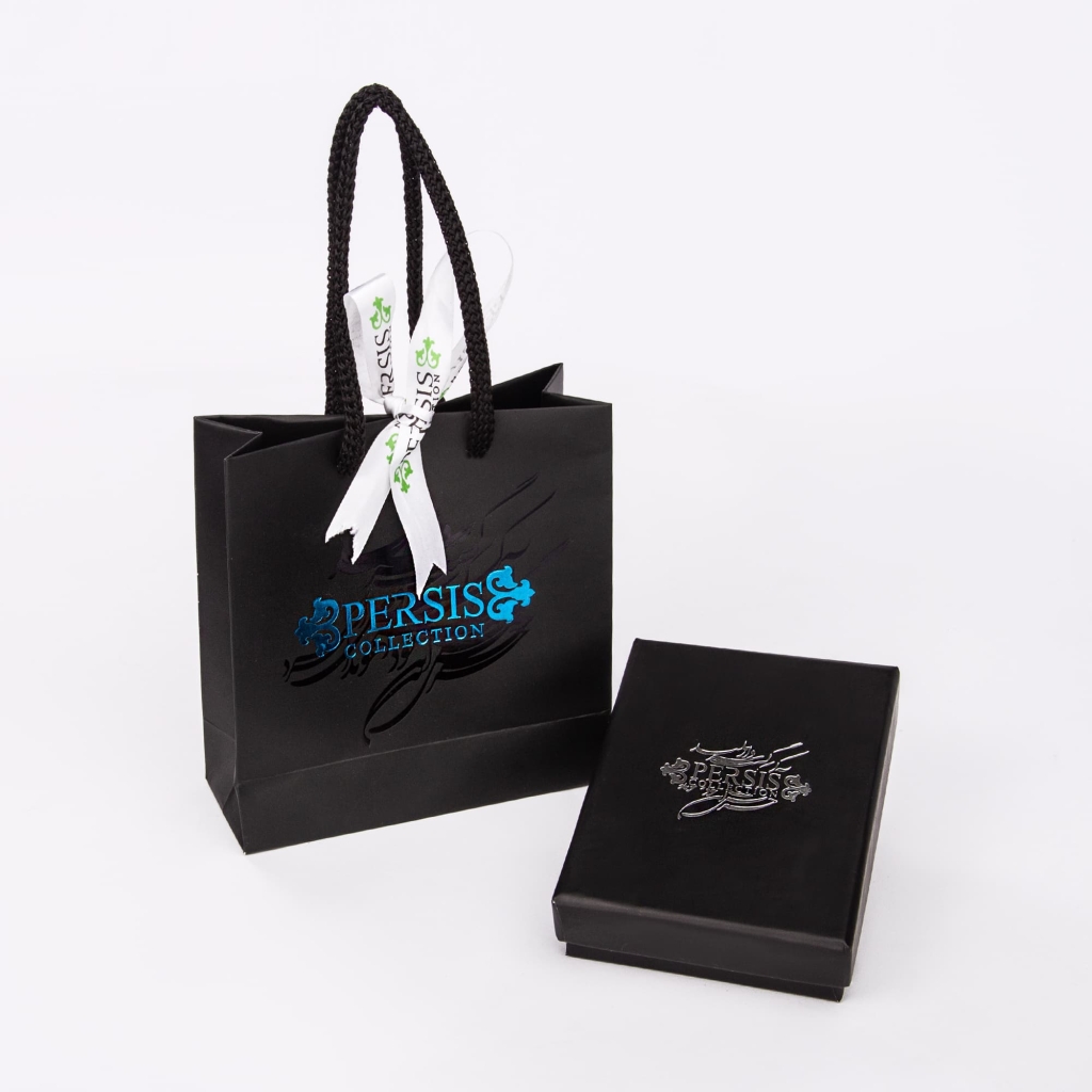 Handcrafted Persian Tile Earrings - Horse Rider Design, Moisture Resistant