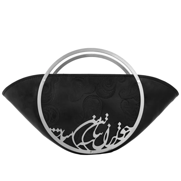 Iran Calligraphy Leather Handbag – Natural Cowhide Persian Leather Bag