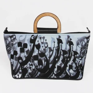 Persian Calligraphy Pattern Handbag - Premium Hand Bag Collection