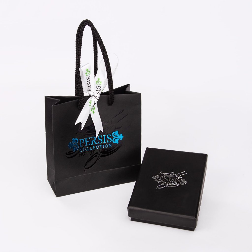 Teardrop Persian Tile Earrings - Flower and Leaf Design, Durable Stainless Steel and Resin