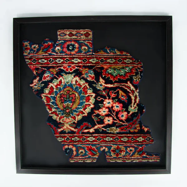 Elegant Vatan Design Carpet Frame – Map of Iran Persian Rug Wall Art