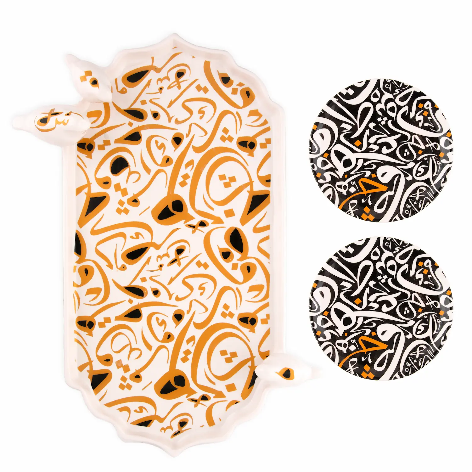Premium Taman Calligraphy Ceramic Tea Gift Set