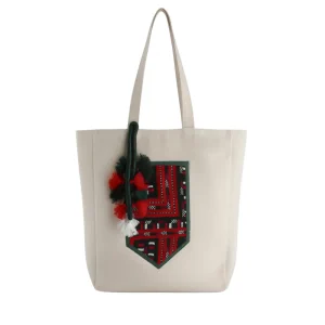 Chic Velvet Hand-Embroidered Tote Bag – Balochi Needlework Bag