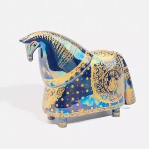 Ceramic Horse Sculpture - Knight Design