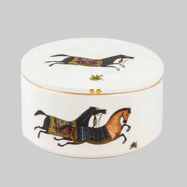 Rakhsh Handcrafted Ceramic Candy Bowl with 12-carat Gold Detailing