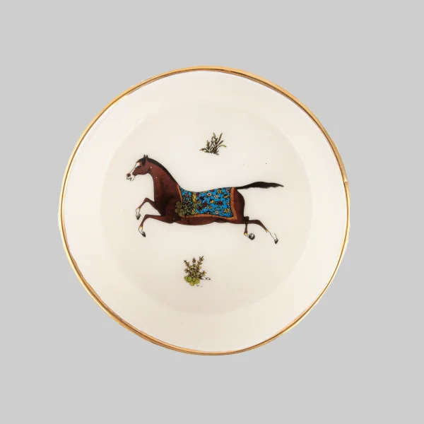 Rakhsh Handcrafted Ceramic Candy Bowl with 12-carat Gold Detailing
