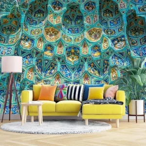 Persian Dome Tile Wallpaper – Traditional Design