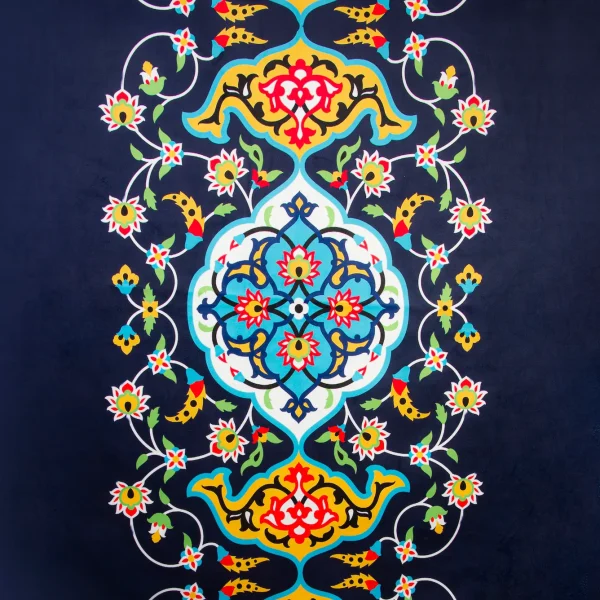 Elegant Persian Velvet Curtain Panel – Ivy Design