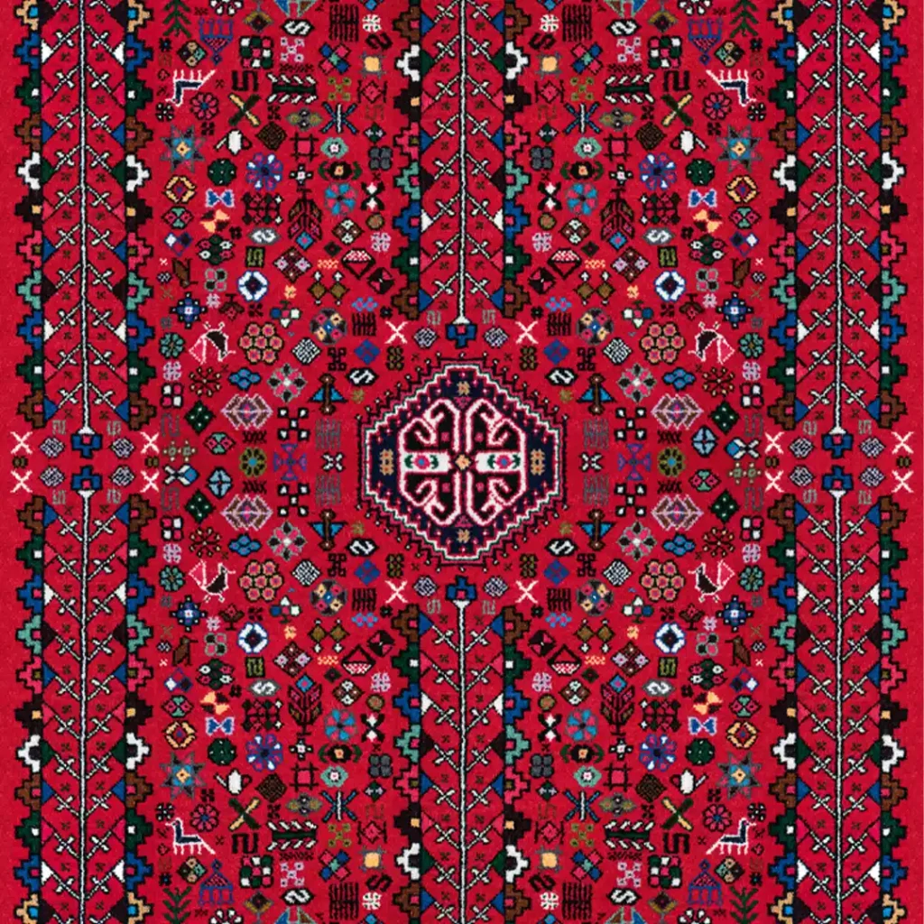 Luxury Iranian Red Carpet Pattern Wrapping Paper