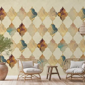 Luxury Multicolor Wallpaper - Abstract Persian Motif (1)