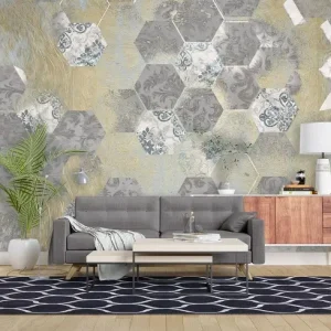 Modern Geometric Design Wallpaper – Hexagon Design