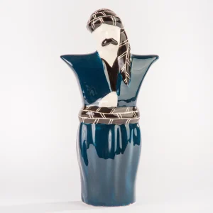 Traditional Kurdish Ceramic Incense Holder Sculpture