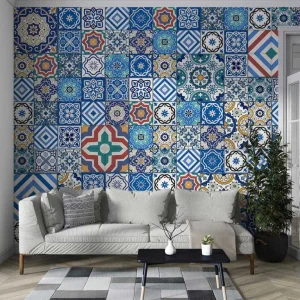 Traditional Persian Tile Wallpaper – Luxury Design