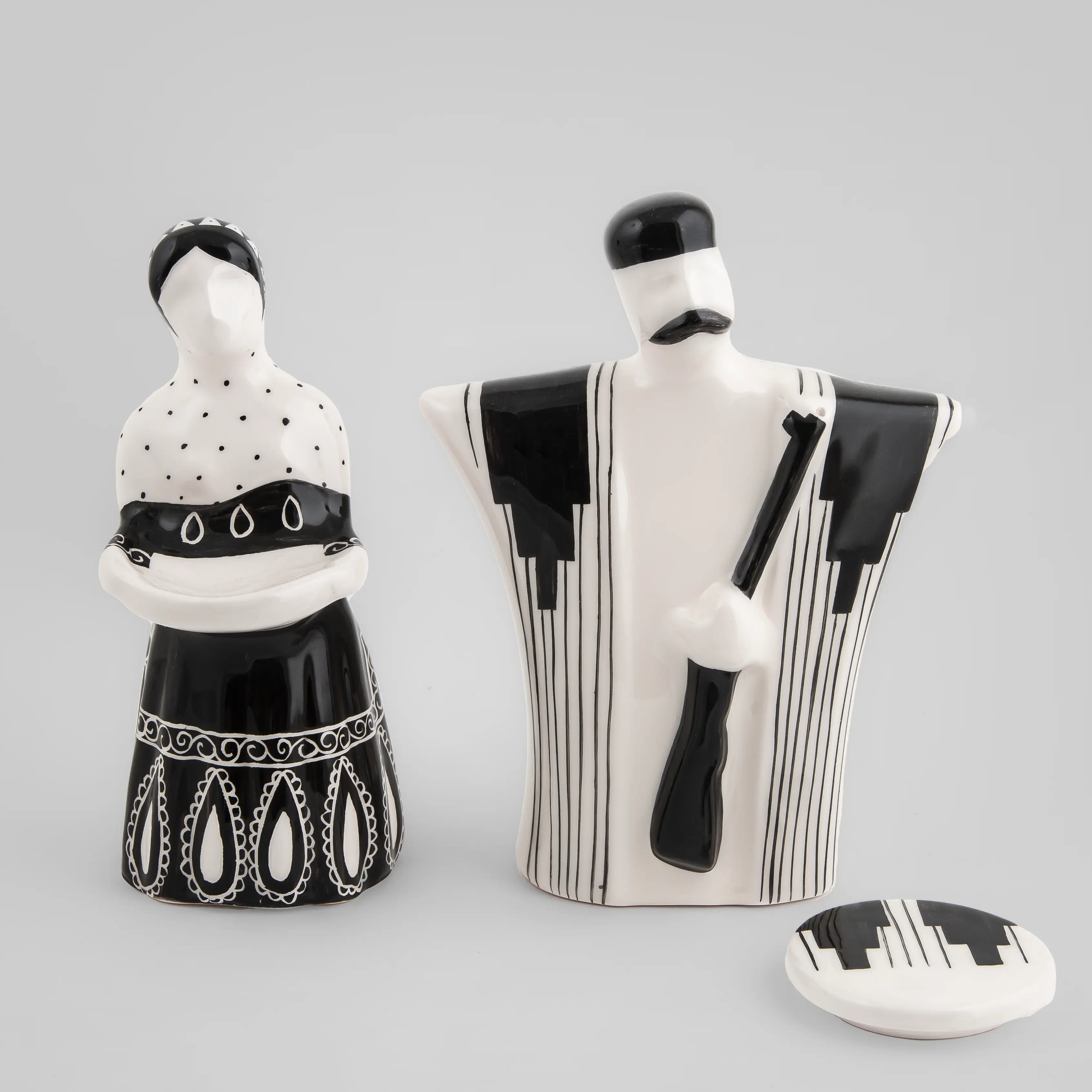 Bakhtiari Couple Incense and Candle Holder Sculpture