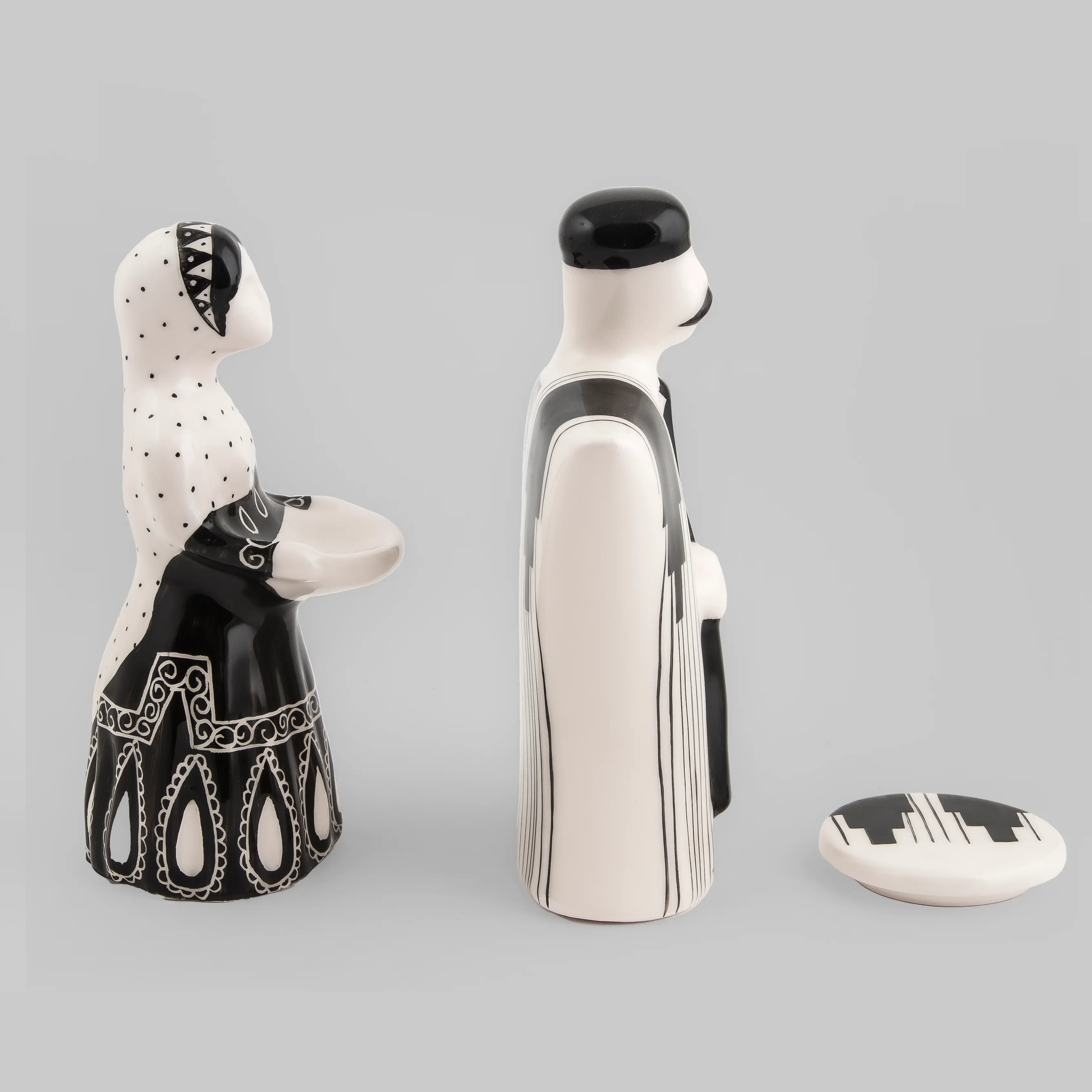 Bakhtiari Couple Incense and Candle Holder Sculpture